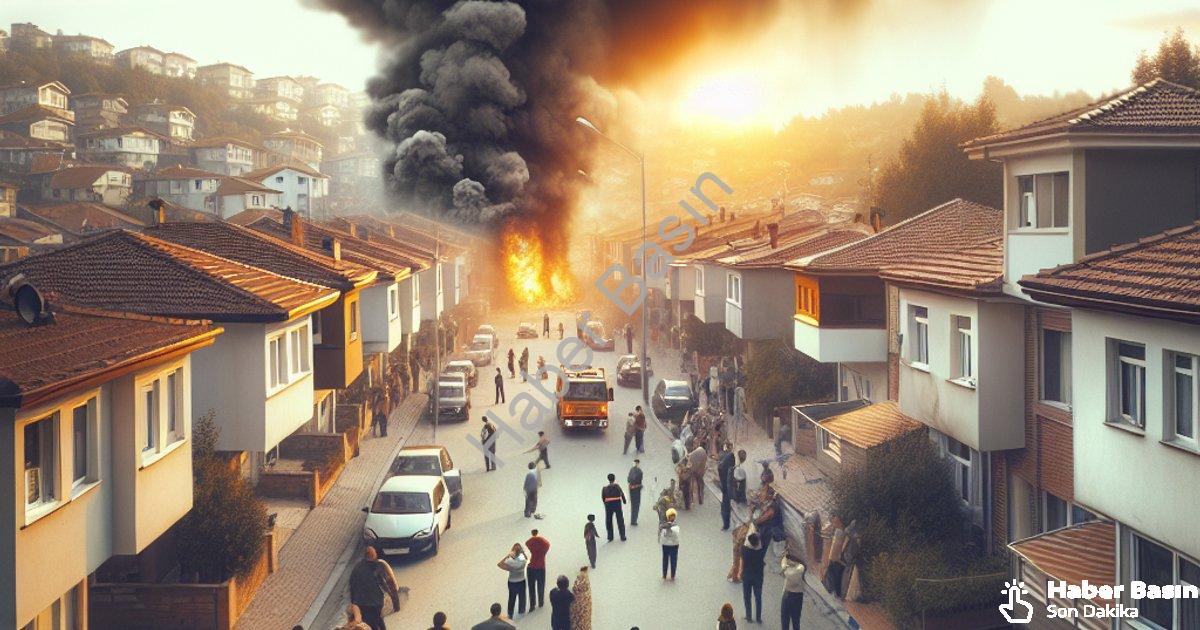 "Aydın Efeler'de Korkutan Yangın: Vatandaşların Dikkati Faciayı Önledi" başlıklı haber için fotoreal