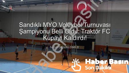 Sandıklı MYO Voleybol Turnuvası Nefes Kesti: Şampiyon Traktör FC Oldu!