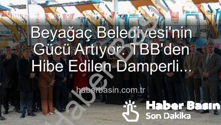 Beyağaç Belediyesi’nin Gücü Artıyor: TBB’den Hibe Edilen Damperli Kamyonetle Hizmetler Hızlanacak